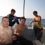 台風後の本部の海で男祭り！！　　ダイブナッツブログ