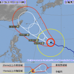 台風がぐいぐい来ている件　　　ダイブナッツブログ